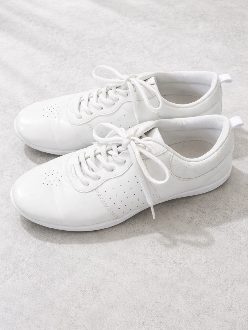 Classic White Lace-Up Sneakers